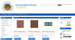 Desktop Screenshot of numismaticaneves.com.br